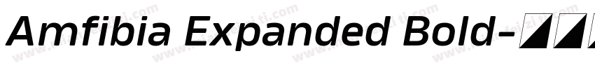 Amfibia Expanded Bold字体转换